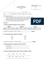 diagnostico lenguaje 3º