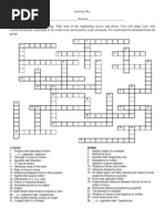 Crossword Puzzle