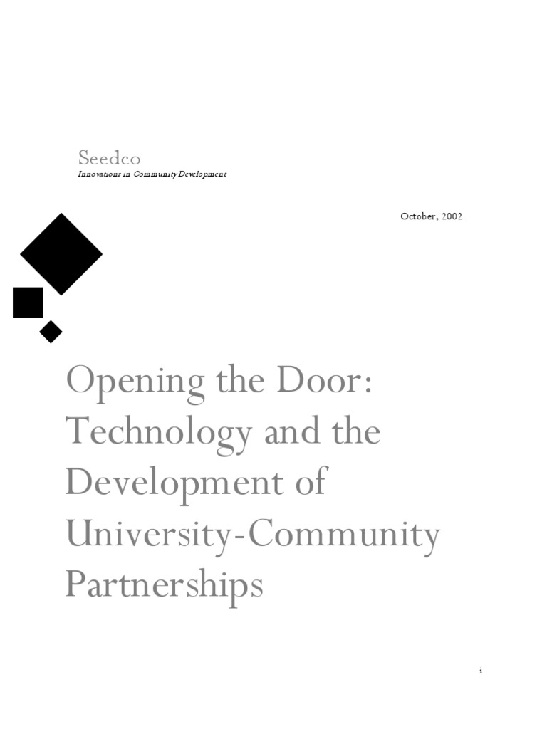 Opening The Door | PDF | Community | Geographic Information System