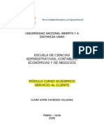 MÓDULO CURSO ACADEMICO SERVICIO AL CLIENTE