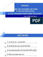 Chuong 5 - Phan Tich Phuong an Theo Ty So Loi Ich - Chi Phi p.1