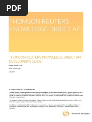 Trkd Api Developer S Guide Application Programming Interface