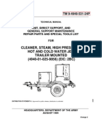 TM 9-4940-531-24P Cleaner Steam, High Pressure, Water Jet, Trailer Mounted