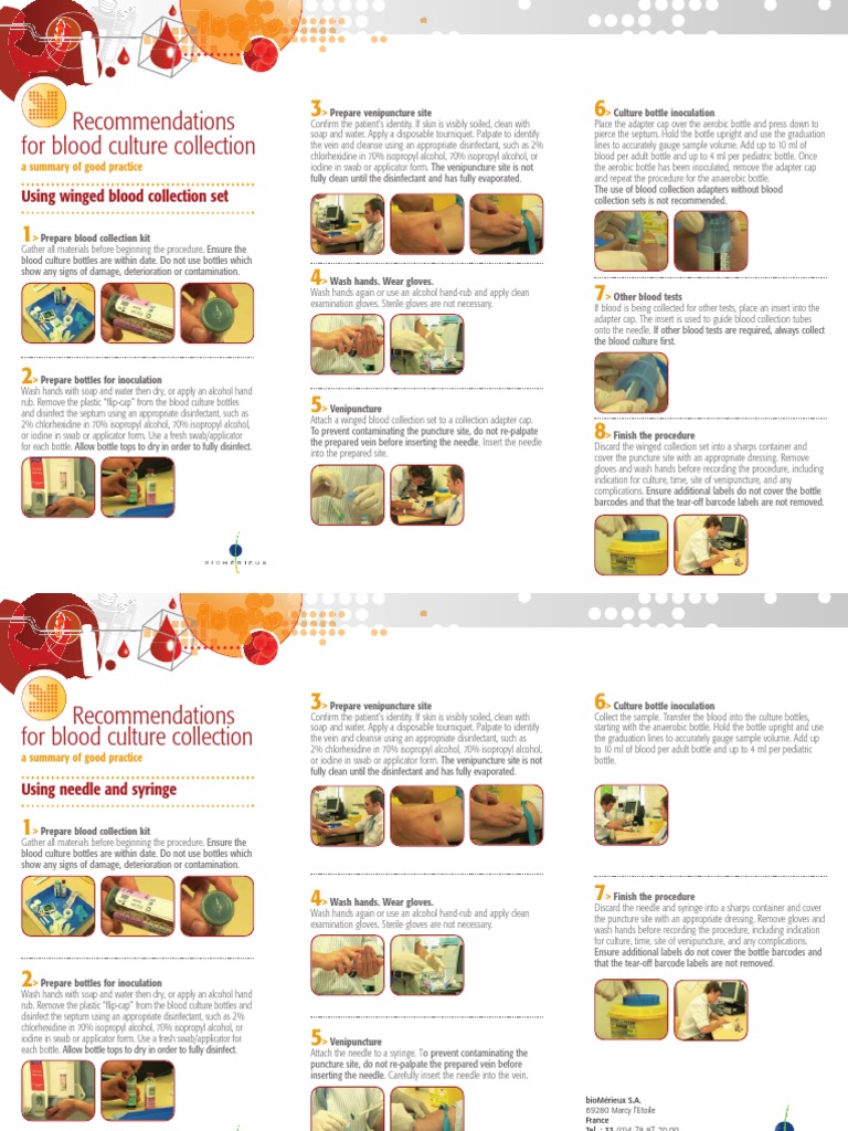 Blood Culture Protocol PDF Hematology Blood