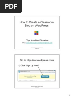Download How to Create a Classroom Blog on WordPress by Anna Batchelder SN16303482 doc pdf