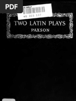 Two Plays For Latin Classes