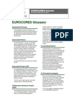 EUROCORES-glossary-February 09
