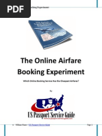 Download Online Airfare Booking Experiment - Which Online Booking Agent Has the Cheapest Fares by William SN16306271 doc pdf