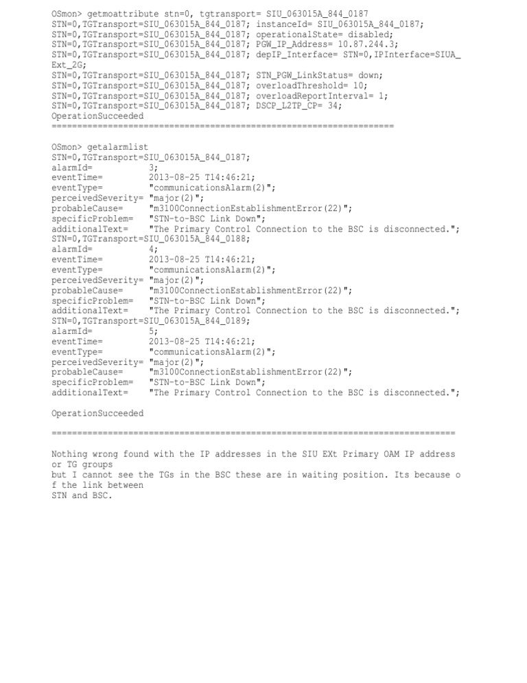 Fault Log for 063015