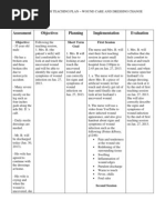 Download Health Teaching Plan - Wound Care and Dressing by p_dawg SN163068541 doc pdf