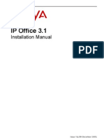 Avaya IP Office 3.1 Install