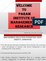 Welcome To Param Institute of Management & Research: Param Imr "Where Excellence Is An Attitude"
