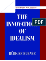 (Modern European Philosophy) Rudiger Bubner-The Innovations of Idealism - Cambridge University Press (2003)