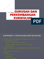 Pengurusan Dan Perkembangan Kurikulum