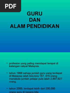 Guru Dan Alam Pendidikan Pdf