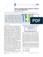 Nitrogen-Review on Recent Progress in Nitrogen-Doped Graphene Synthesis, Characterization, And Its Potential Applications