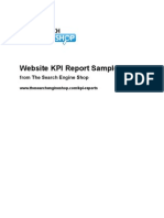 Website KPI Report Sample: From The Search Engine Shop