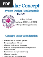 Cellular Concept - Part 01 Udhay Prakash Jntuh