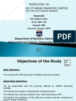 SME financing study of Midas Financing Ltd