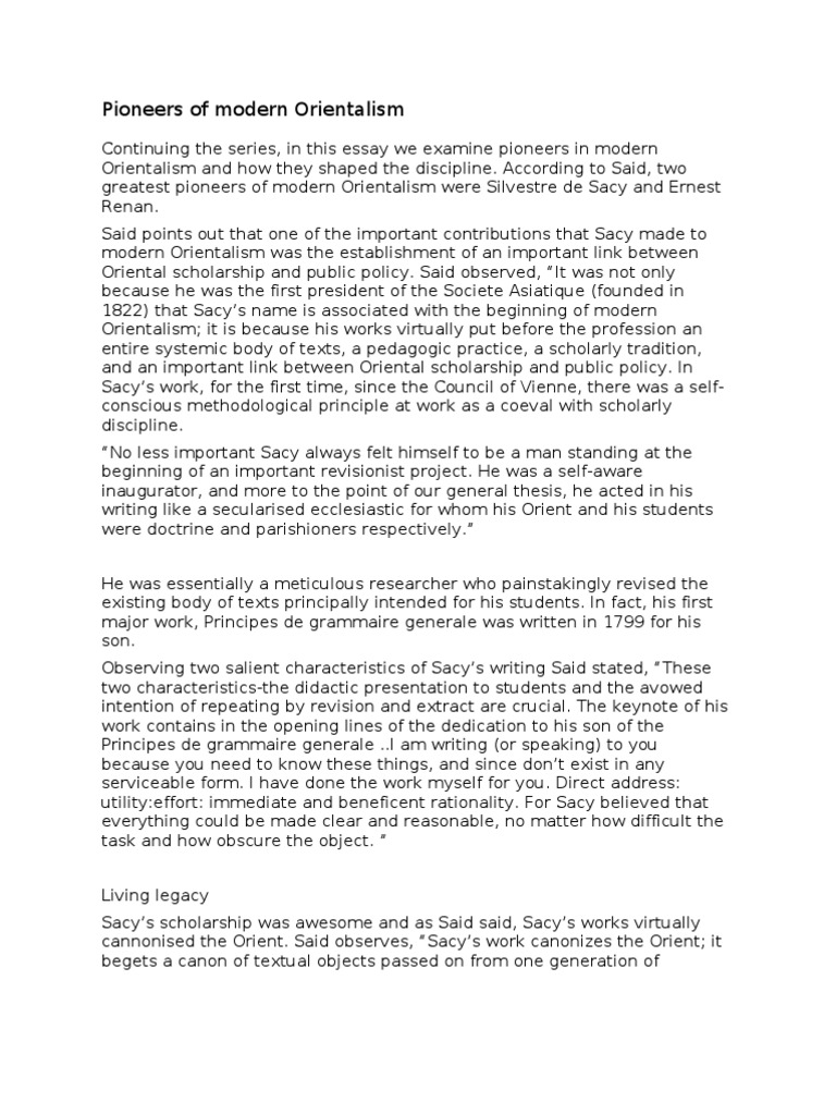 Orientalism thesis image