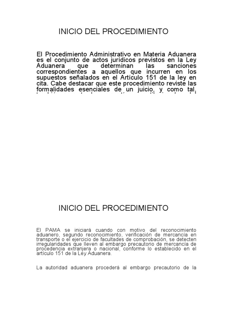 Inicio Del Procedimiento-150 | PDF | aduana | Gobierno