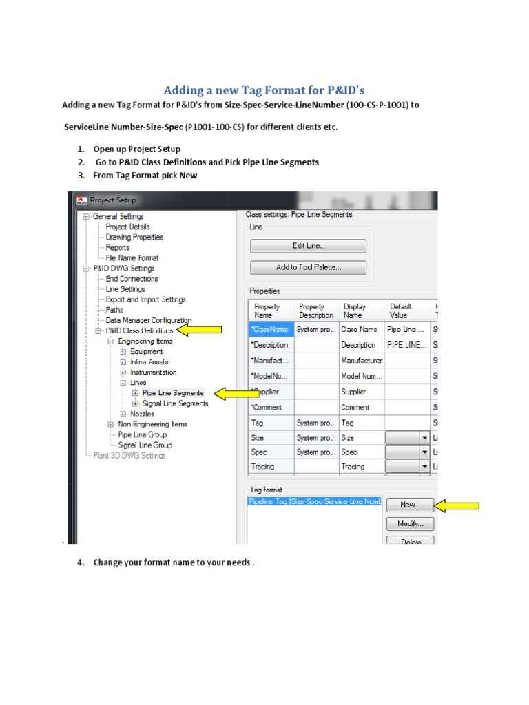 New P&ID Tag Format Instructions | PDF
