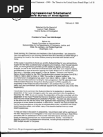 T4 B7 Freeh Fdr- Entire Contents- 2-4-99 Testimony of Louis J Freeh to Senate Committee on Appropriations- 1st Pg Scanned for Reference 485