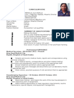 Caregiver Curriculum Vitae 30 March 2009