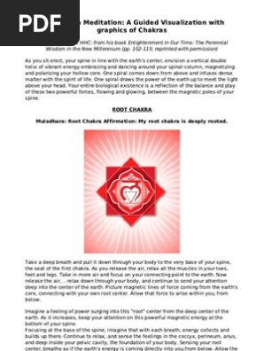 Chakra Meditation Techniques Pdf