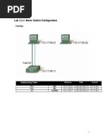 Lab 2.5.1 Basic Switching Configurationv3