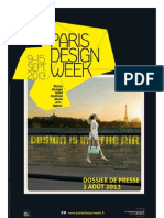 Paris Design Week 2013 - Dossier de Presse