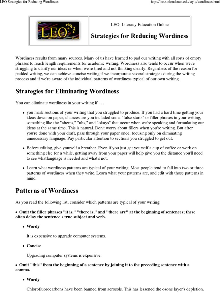 strategies-for-reducing-wordiness-pdf-sentence-linguistics-verb-free-30-day-trial-scribd