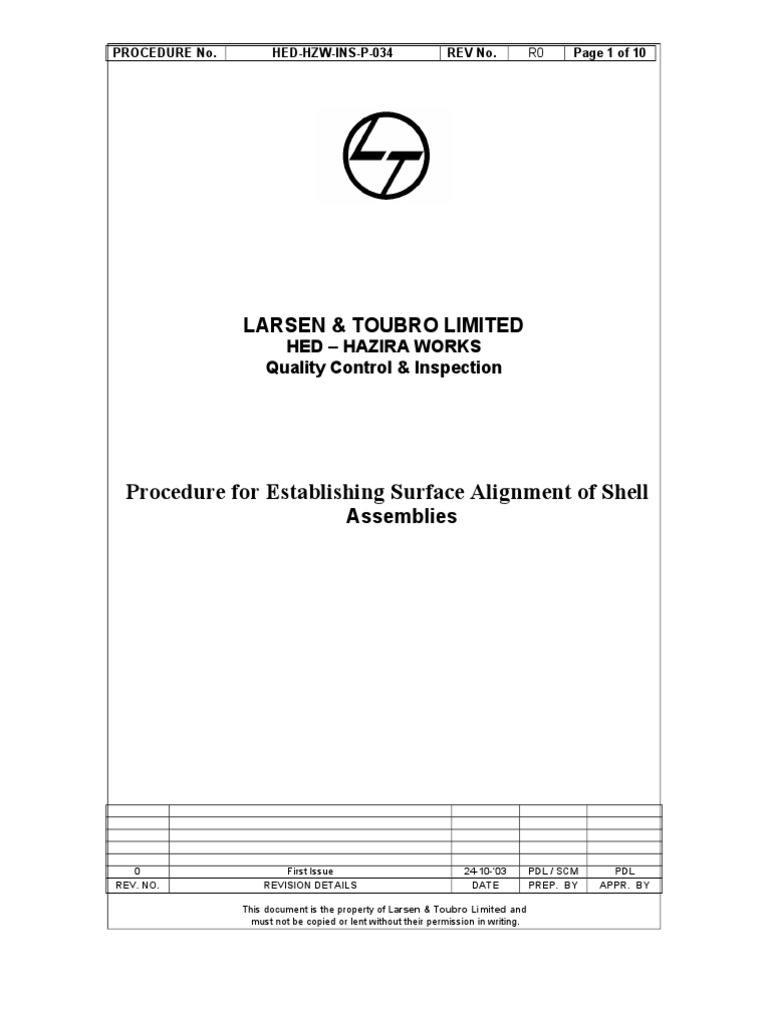 Surface Alignment Procedure for Shells | PDF | Cartesian Coordinate ...