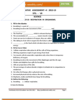 Summative Assessment - Ii 2012-13 Std. - Vii Science
