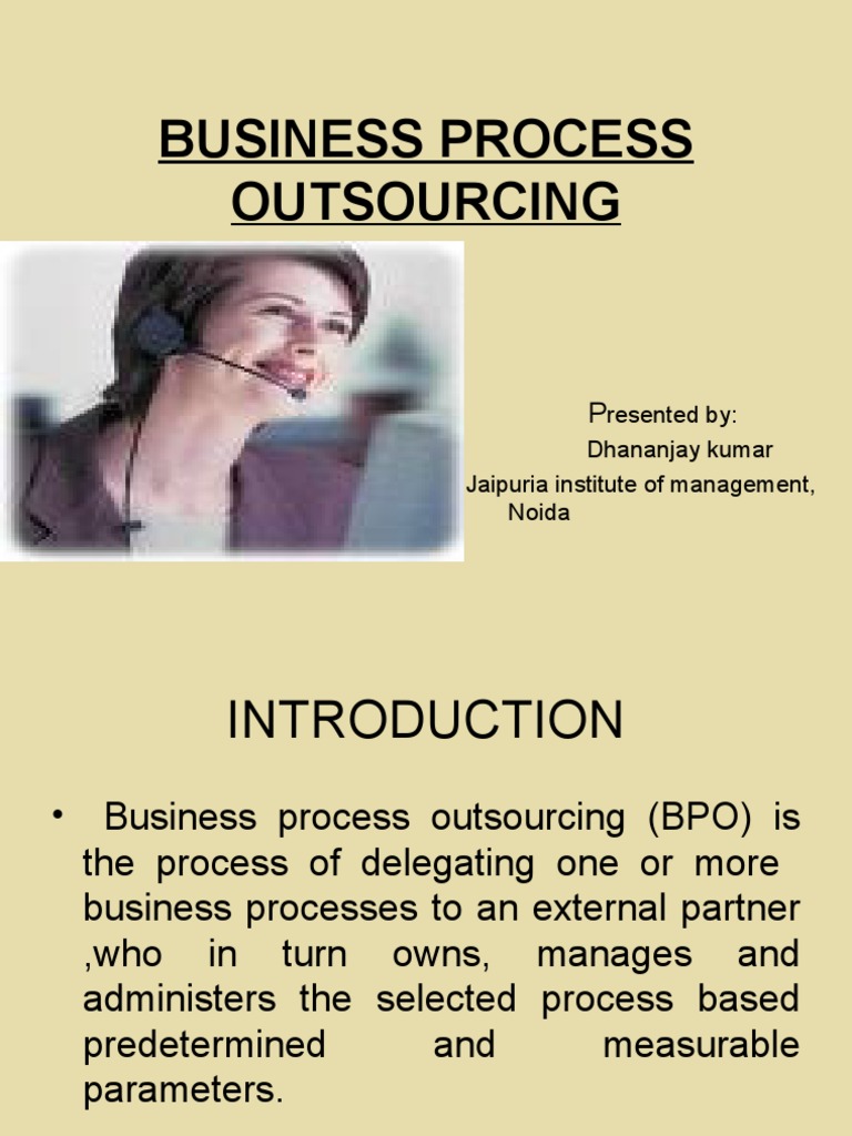 Business Process Outsourcing Overview | PDF | Outsourcing | Economies
