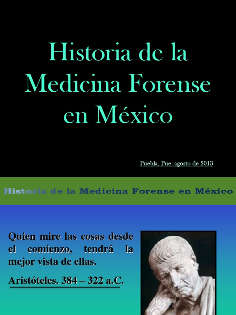 Historia de La Medicina Forense en México PDF Nueva españa México