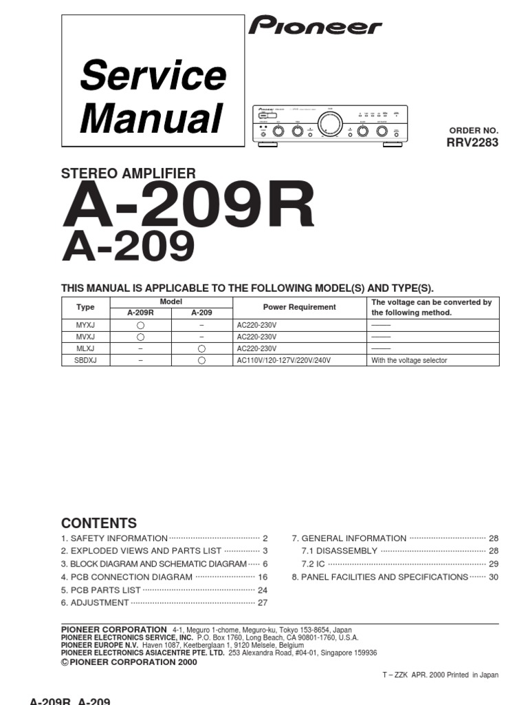 pioneer a209r