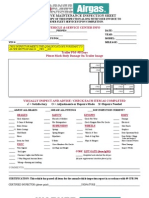 PREVENTIVE MAINTENANCE INSPECTION SHEET