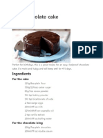 Super Easy Chocolate Cake