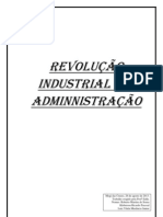 REVOLUÇÃO INDUSTRIAL E A ADMINISTRAÇÃO