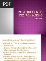 Introduction to Decision Making