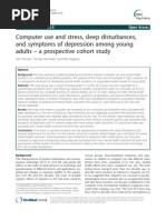 Computer Use and Stress, Sleep Disturbances, and Symptoms of Depression Among Young Adults - A Prospective Cohort Study