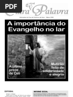 A importância do Evangelho no lar jornal março 2008