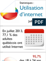 Statistiques - Utilisation D'internet - Juillet 2013