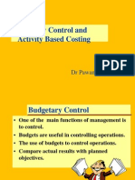 Budgetery Control & ABC