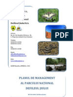 Plan de Management Parc Defileul Jiului