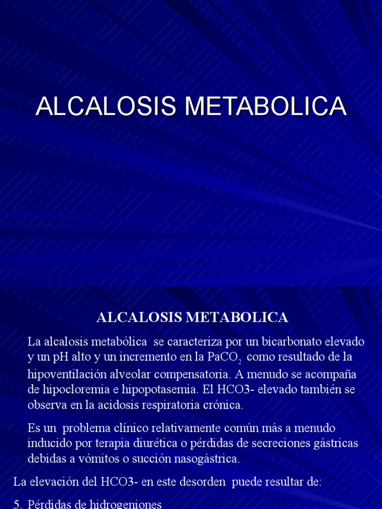 ALCALOSIS METABOLICA