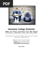 Homeless College Students