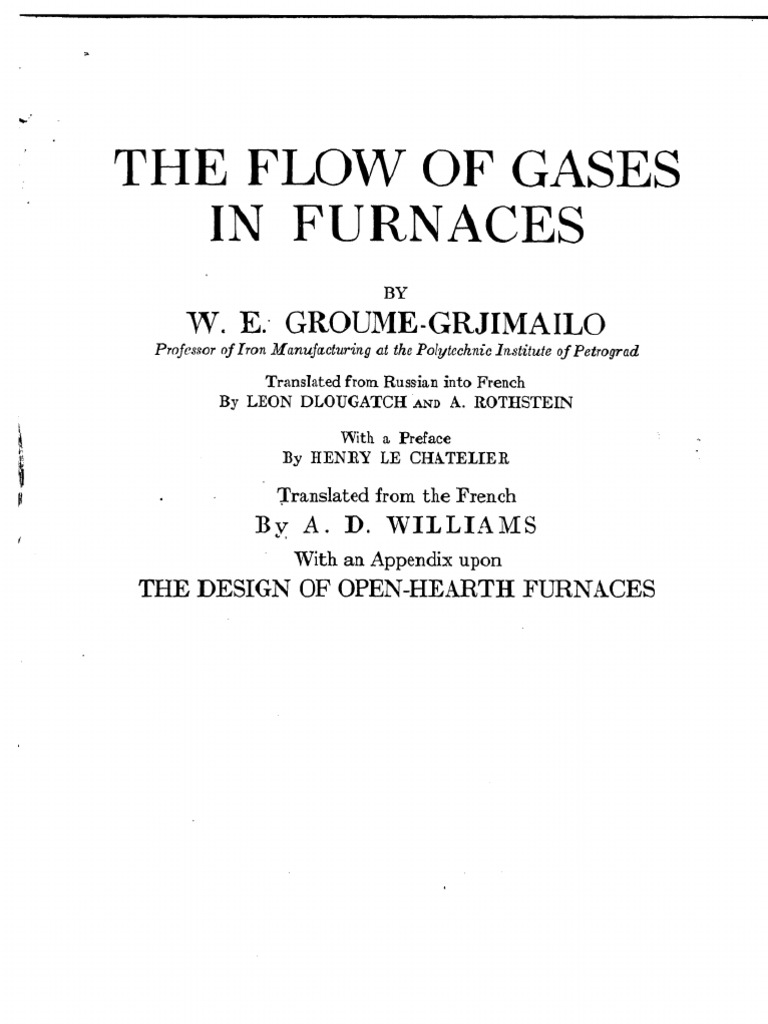 The Flow of Gases in Furnaces | PDF | Combustion | Gases