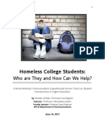 Homeless College Students